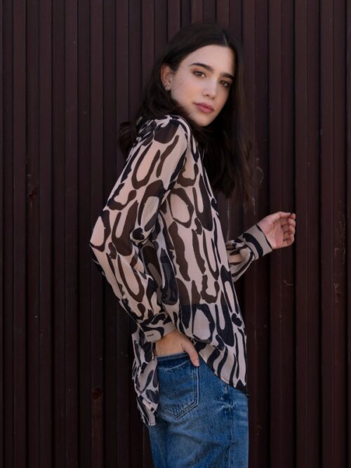 Camicia Animalier Black/White