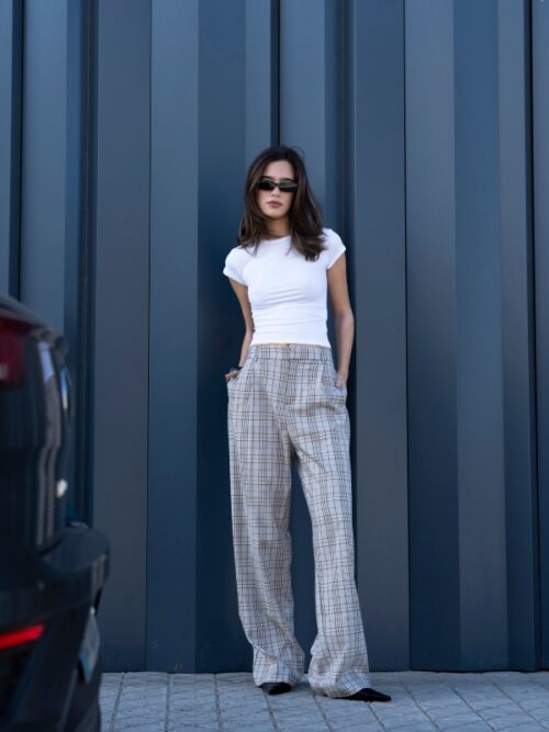 Pantaloni Tartan